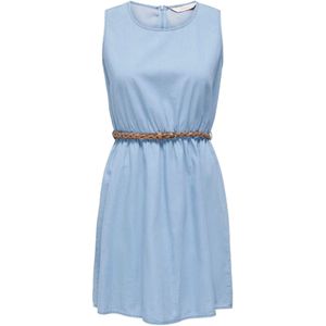 ONLY - Onlbea - Bandeaujurk - Blauw - Gevlochten