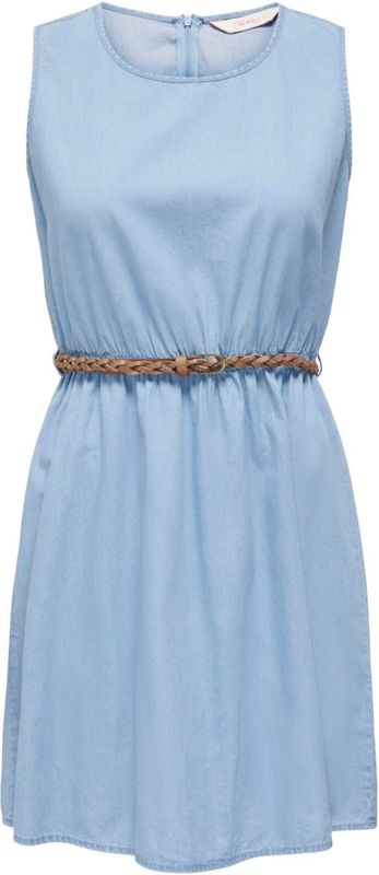 ONLY - Onlbea - Bandeaujurk - Blauw - Gevlochten