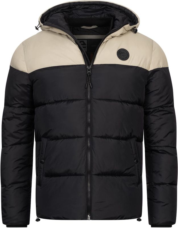 Indicode Heren INBiviano Jacket | Winterjas met capuchon Stone M