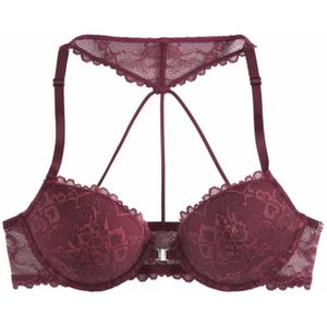 LASCANA - BH - Bourgogne - Full Cup - Push-up - Met Beugel - Kant