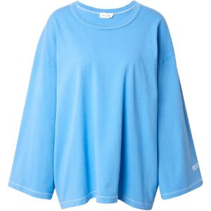 AMERICAN VINTAGE - FIZVALLEY - T-shirt - Azuur - Lange Mouw - Oversized