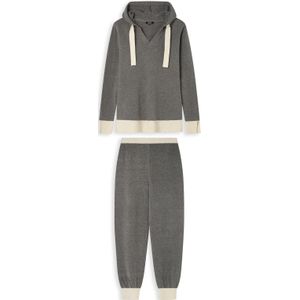 Gisela Pyjama 'Set'  lichtbeige / grijs