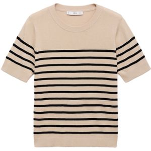 MANGO Trui  ombergrijs / zwart