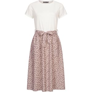 Cloud5ive Jurk  mokka / wit