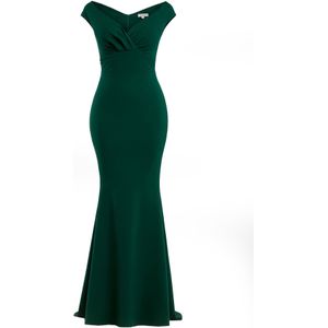GODDIVA Jurk  donkergroen