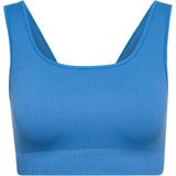 Hummel - Pulse - Sport Bh - Blauw - Soft Cup - Mouwloos