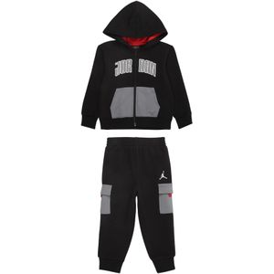 Jordan Joggingpak  grijs / zwart / wit