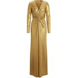 Avondjurk met knoopdetail, model 'NADIRA'