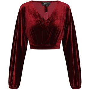 faina Blouse  wijnrood