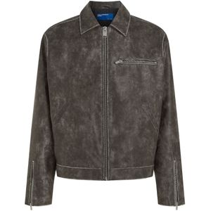 KARL LAGERFELD JEANS Tussenjas  zwart gemêleerd