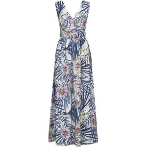 Dine'n'Dance Zomerjurk 'YIVI'  blauw / groen / rosa