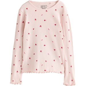 Next - Shirt - Rosa - Lange Mouw - Normale Pasvorm
