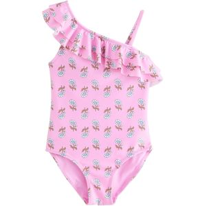 Next Badpak  lichtblauw / bruin / pink