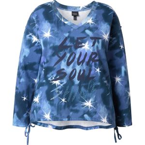 Ulla Popken Sweatshirt  blauw