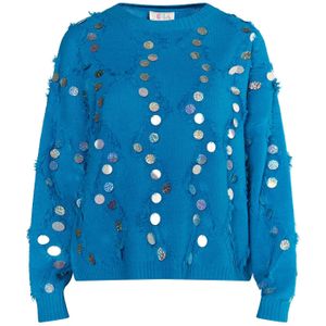 IZIA Trui  turquoise