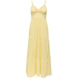 JDY - Lange Jurk - V-Hals - Mouwloos - Midi-lengte - Loose Fit - Geknoopt Detail