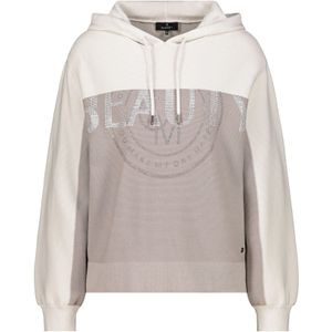 Monari - Beauty Colorblock - Capuchontrui - Greige