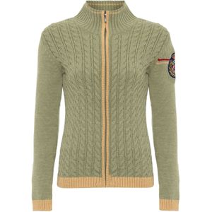 Jacey Quinn Gebreid vest  bruin / mosterd / groen