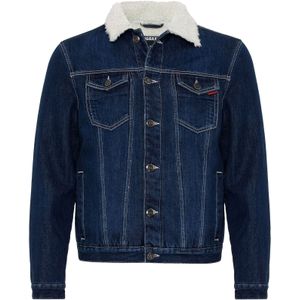 CIPO & BAXX Tussenjas  donkerblauw / wit