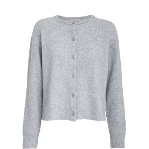 Peppercorn Gebreid vest 'Kate'  lichtgrijs