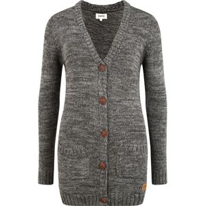 Oxmo Gebreid vest 'Philemona'  bruin / grijs