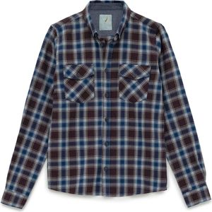 By Diess Collection Overhemd  blauw / bruin / grijs