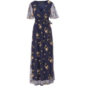 Adrianna Papell - Jurk - Navy - Wikkel-look - Cocktailjurk