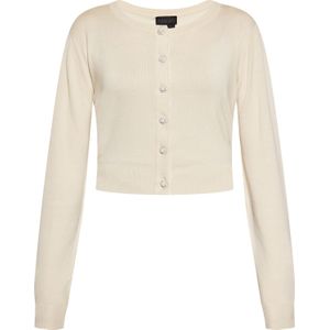 NAEMI Gebreid vest  crème / wit