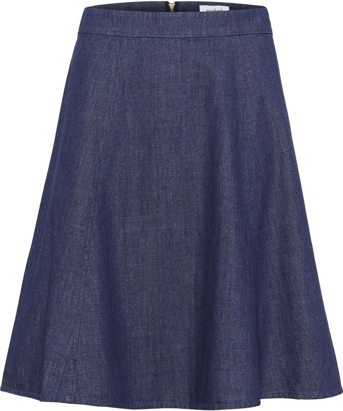 SOAKED IN LUXURY Rok 'Chamy'  blauw denim