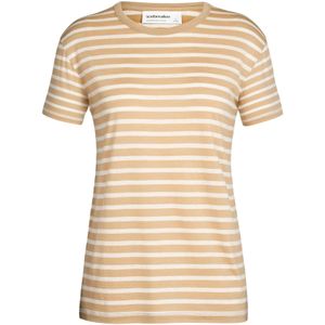 ICEBREAKER Functioneel shirt 'Granary'  sand / wit