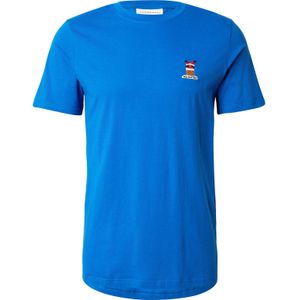 Lindbergh Shirt 'Christmas'  blauw / bruin / rood / wit