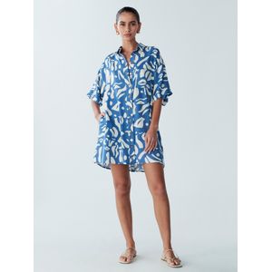 St MRLO Blousejurk 'NESSA'  blauw / wit