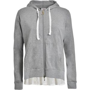 DEHA Sweatvest  grijs / wit