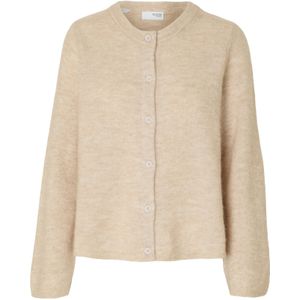 Selected - Lulu New - Cardigan - Ronde Hals - Lange Mouwen - Knoopsluiting