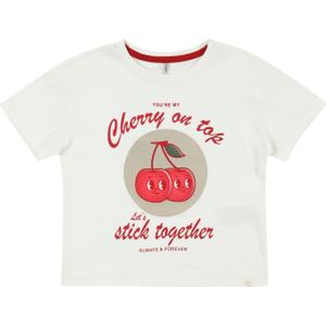 Only Mini Shirt 'KMGCharlotte'  olijfgroen / kersrood / wit