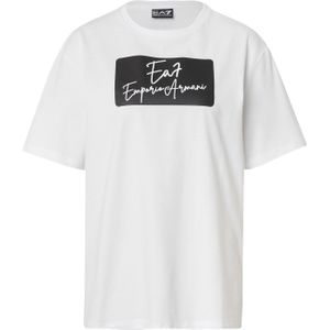 EA7 Emporio Armani Shirt  zwart / wit