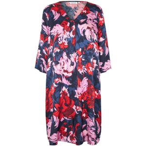 Masai Jurk  blauw / pink / rood