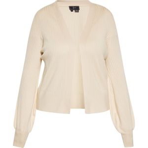 faina Gebreid vest  ivoor