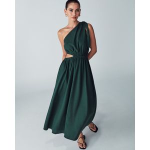 St MRLO - Jurk 'Amile' - Effen - Linnen - Mouwloos - 7/8 Lengte