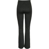 Pcniannah Hw Flared Pants, Black/Stripes:cloud Dancer, M