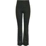 Broek - PCNIANNAH - Harembroek - Krijtstrepen - Flared, Mid Waist, Gevoerde Zoom