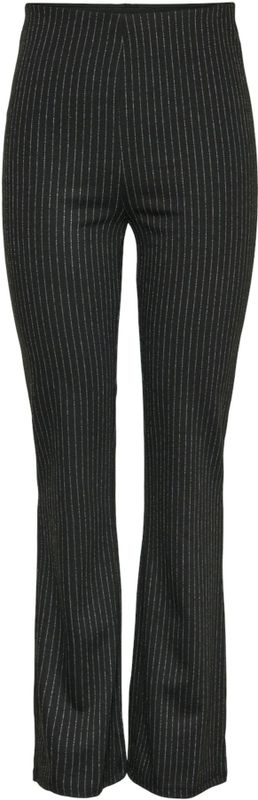 Broek - PCNIANNAH - Harembroek - Krijtstrepen - Flared, Mid Waist, Gevoerde Zoom