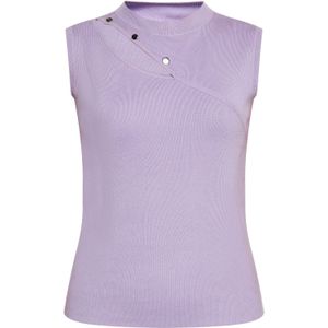 faina Gebreide top  lavendel