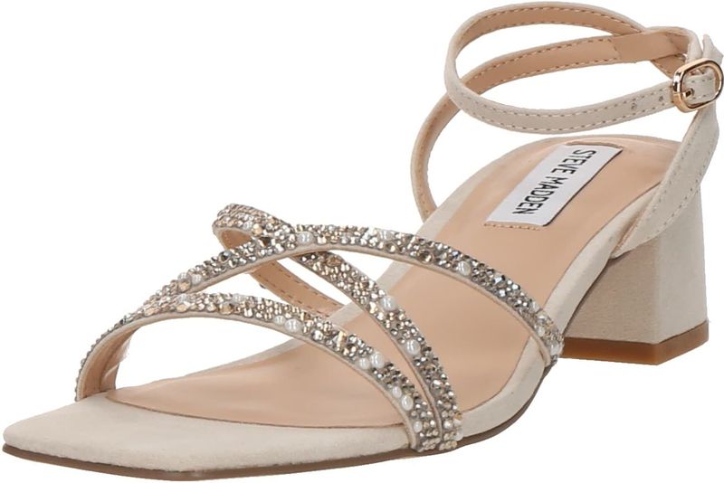 STEVE MADDEN Sandalen met riem 'Gabby-P'  taupe / transparant / wit