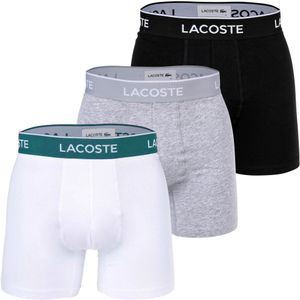 LACOSTE - Boxershorts - Set van 3 - Nauwsluitend Model - Elastische Band met Label