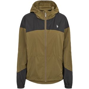 U.S. POLO ASSN. Tussenjas 'Idun'  olijfgroen / zwart