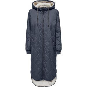 Only - ONLNEWSANDY QUILT COAT - Gewatteerde Jas - Ombre Blue - Met Capuchon