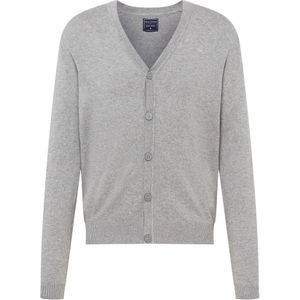 Scalpers Gebreid vest  grijs gemêleerd