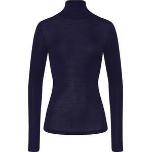 Hanro Onderhemd ' Woolen Silk '  nachtblauw