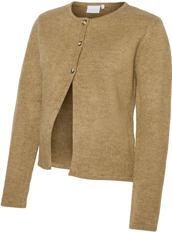 Gebreid Vest - Regular Fit - O-hals - Lange Mouwen